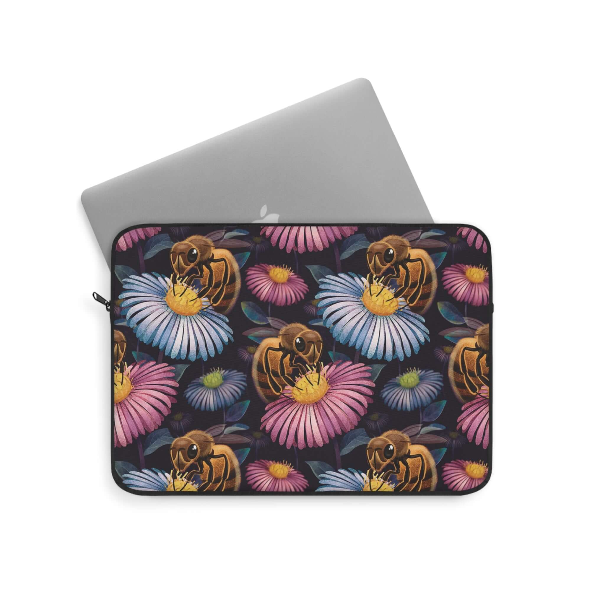 Flowers Bees Laptop Sleeve