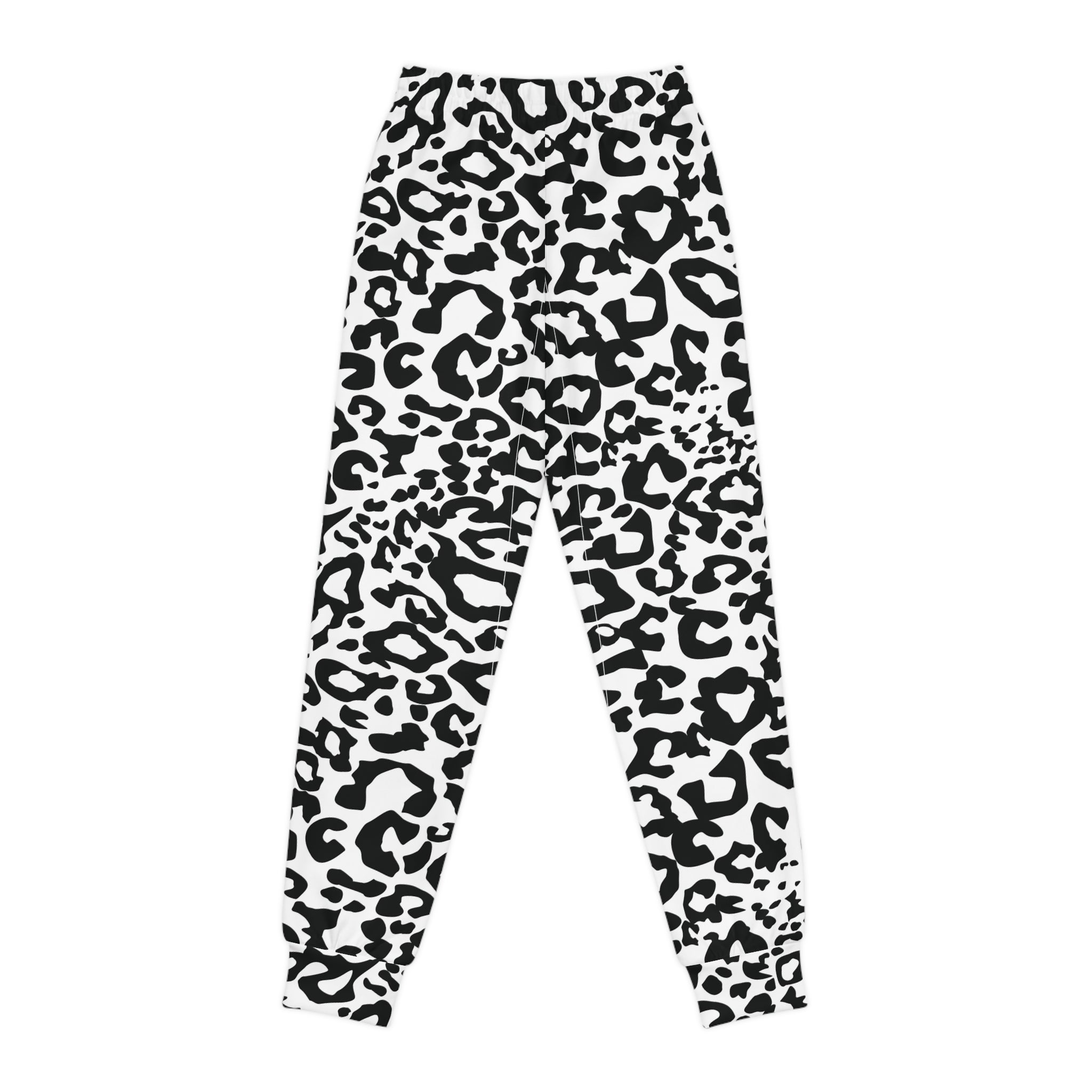 Black Leopard Joggers