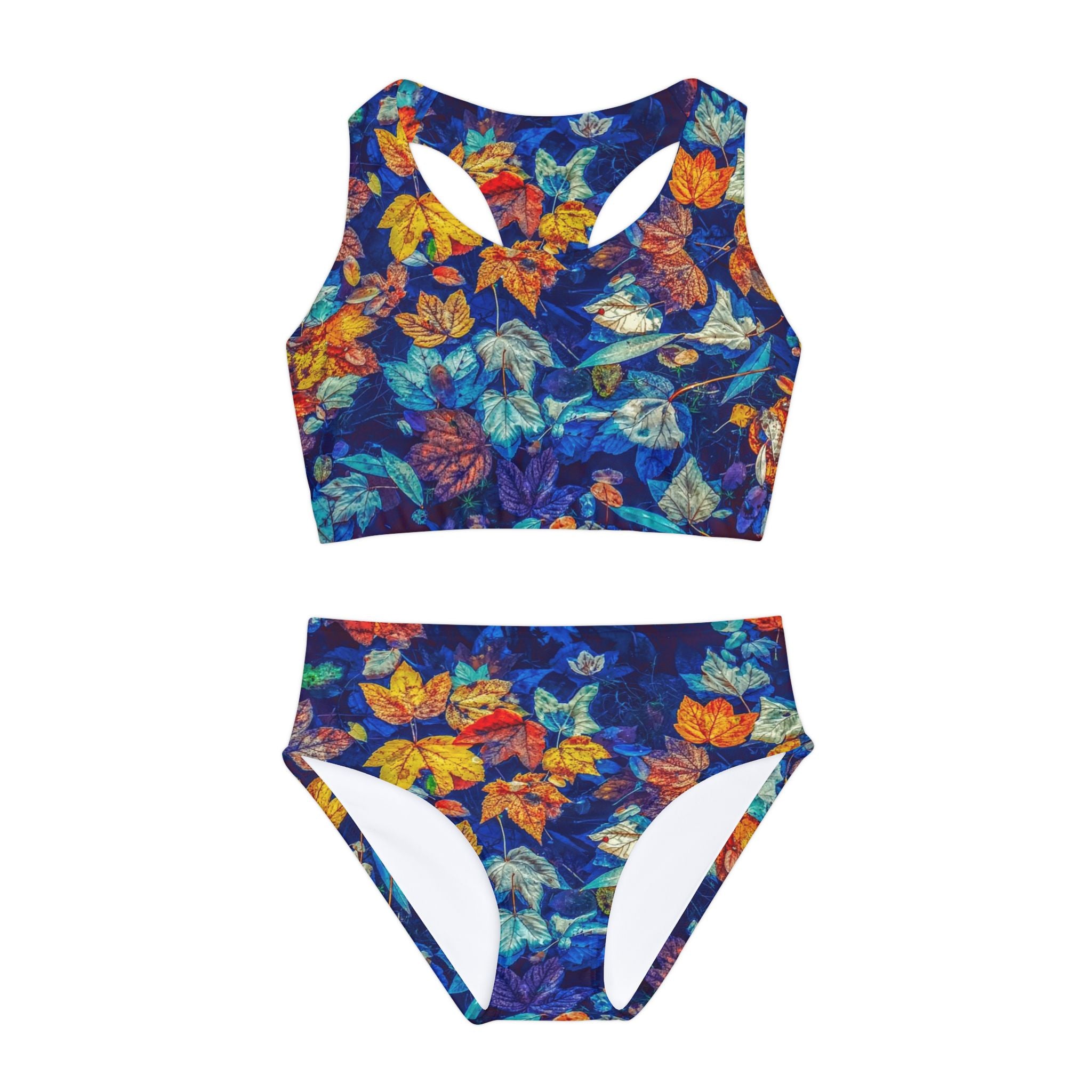 The Blue Leaves Swimsuit for girls is a perfect blend of style, comfort, and functionality, designed specifically for young swimmers