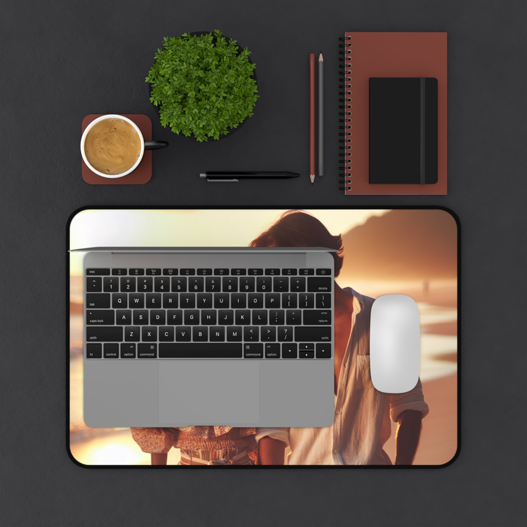 Desk Mat - Romantic Teen Couple