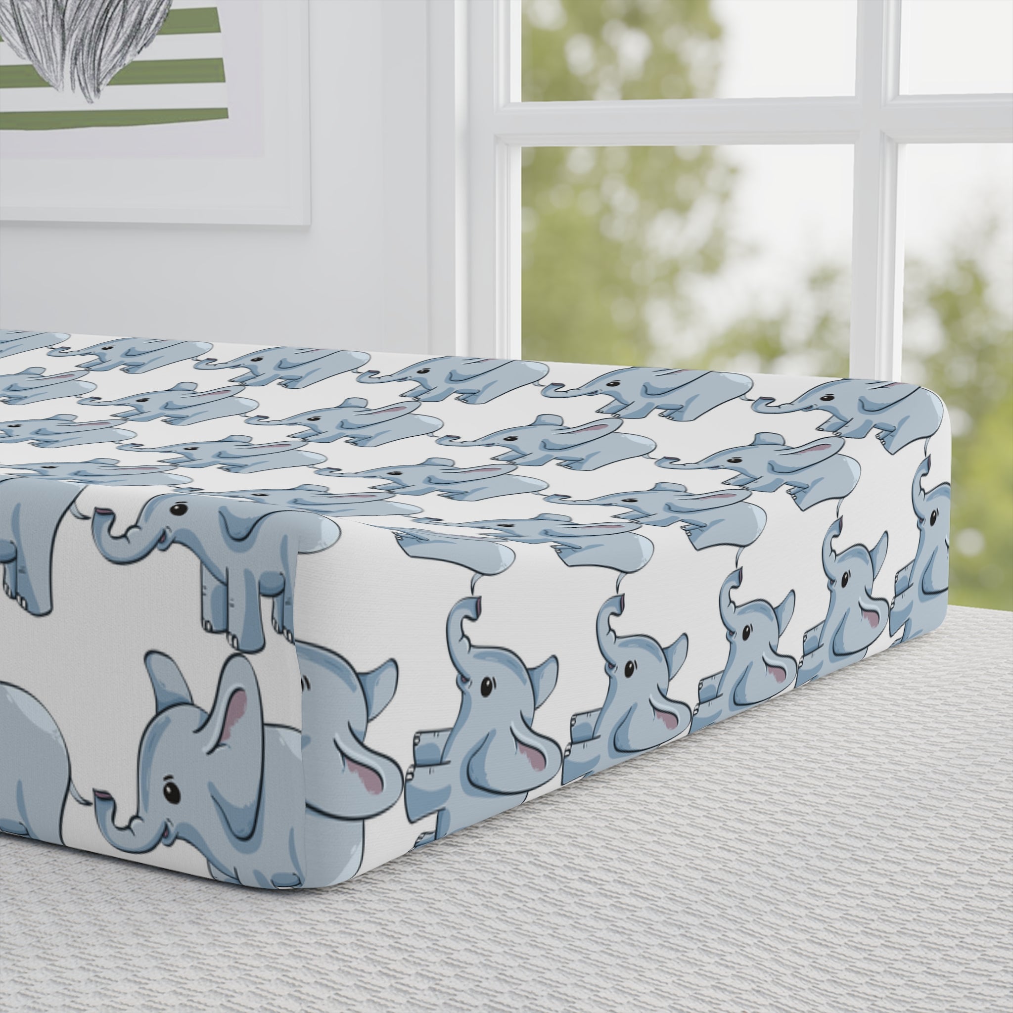 Elephant Changing Pad Cover