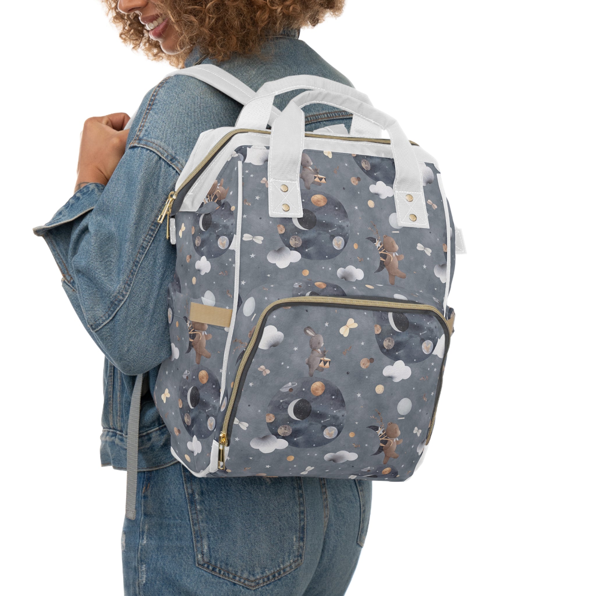 Bears Night Sky Diaper Backpack