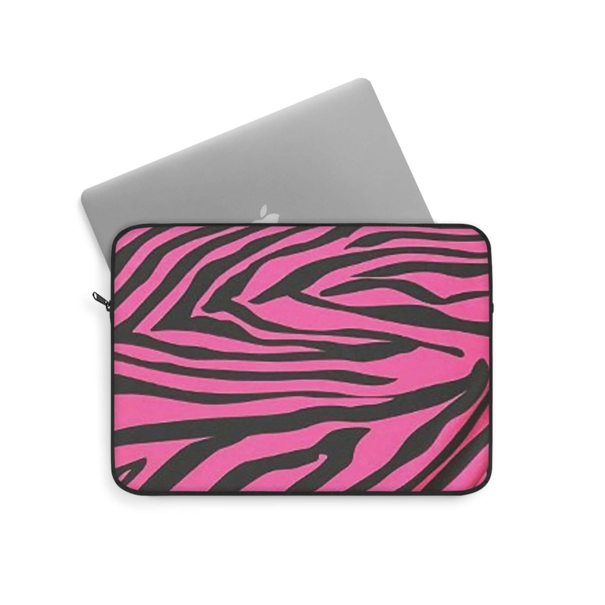 Pink Zebra Laptop Sleeve