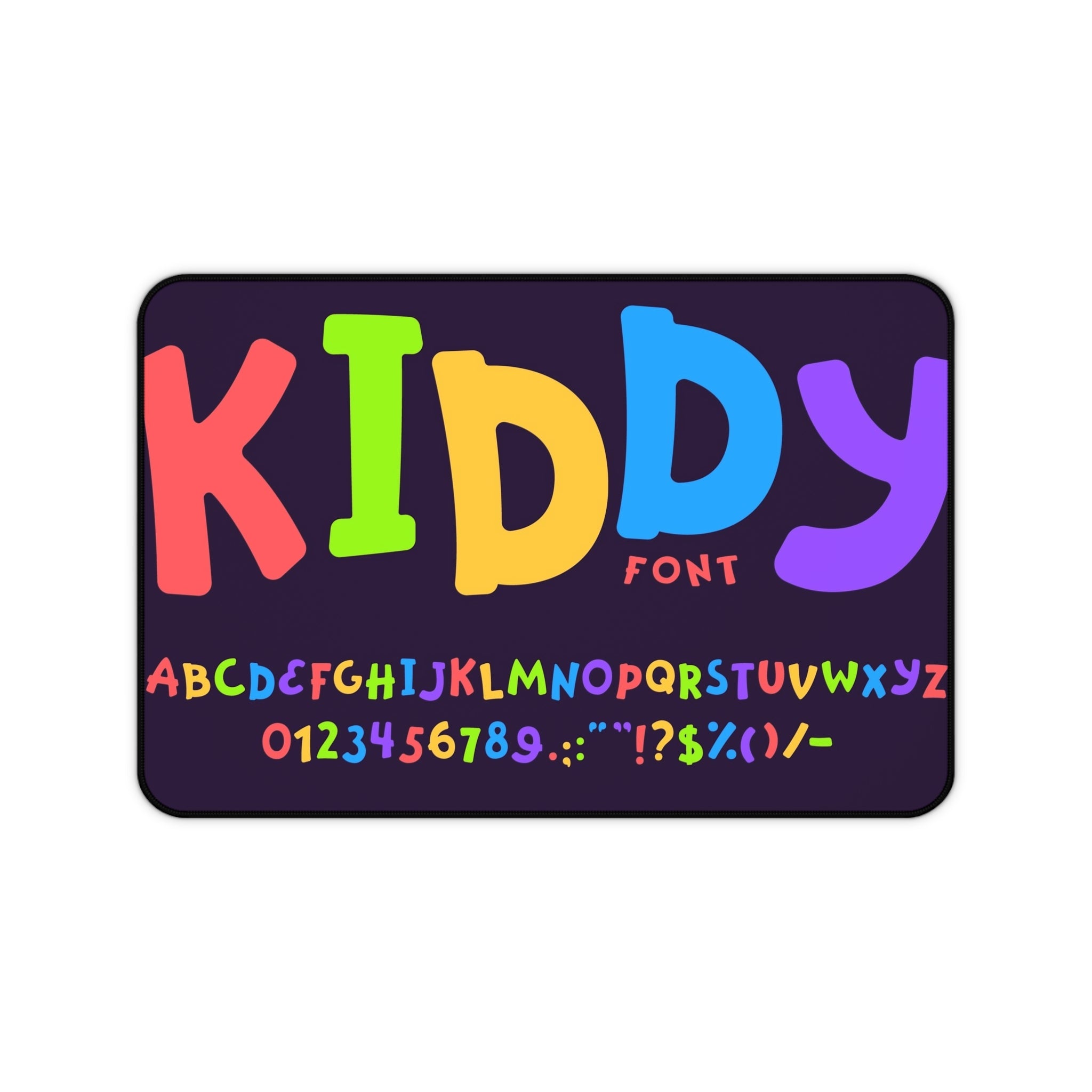 Desk Mat - Colourful Kiddy Alphabet Design