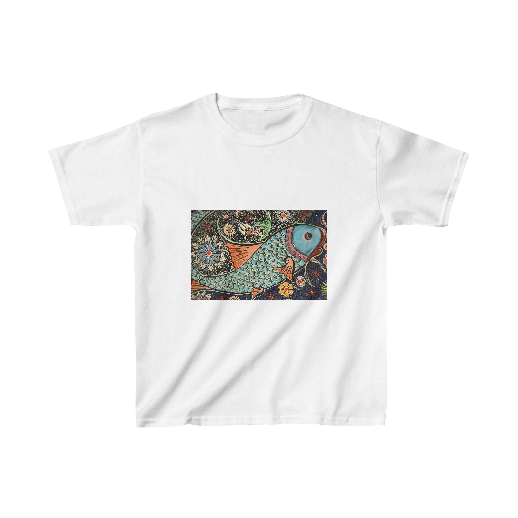 Fish mosaic T-shirt