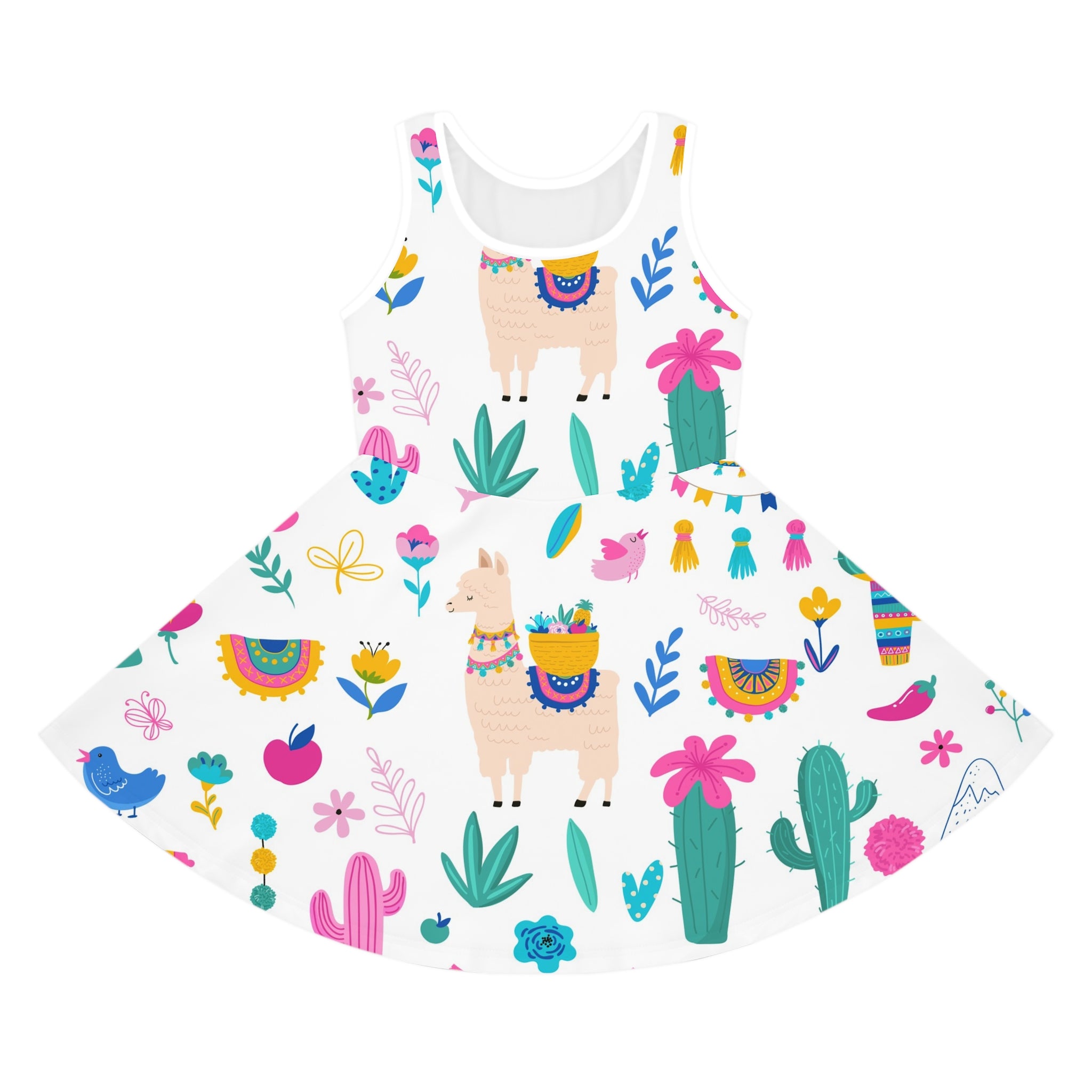 The Cactus Sundress for kids is a charming and playful outfit designed to keep little girls stylish and comfortable, especially during warmer seasons. 