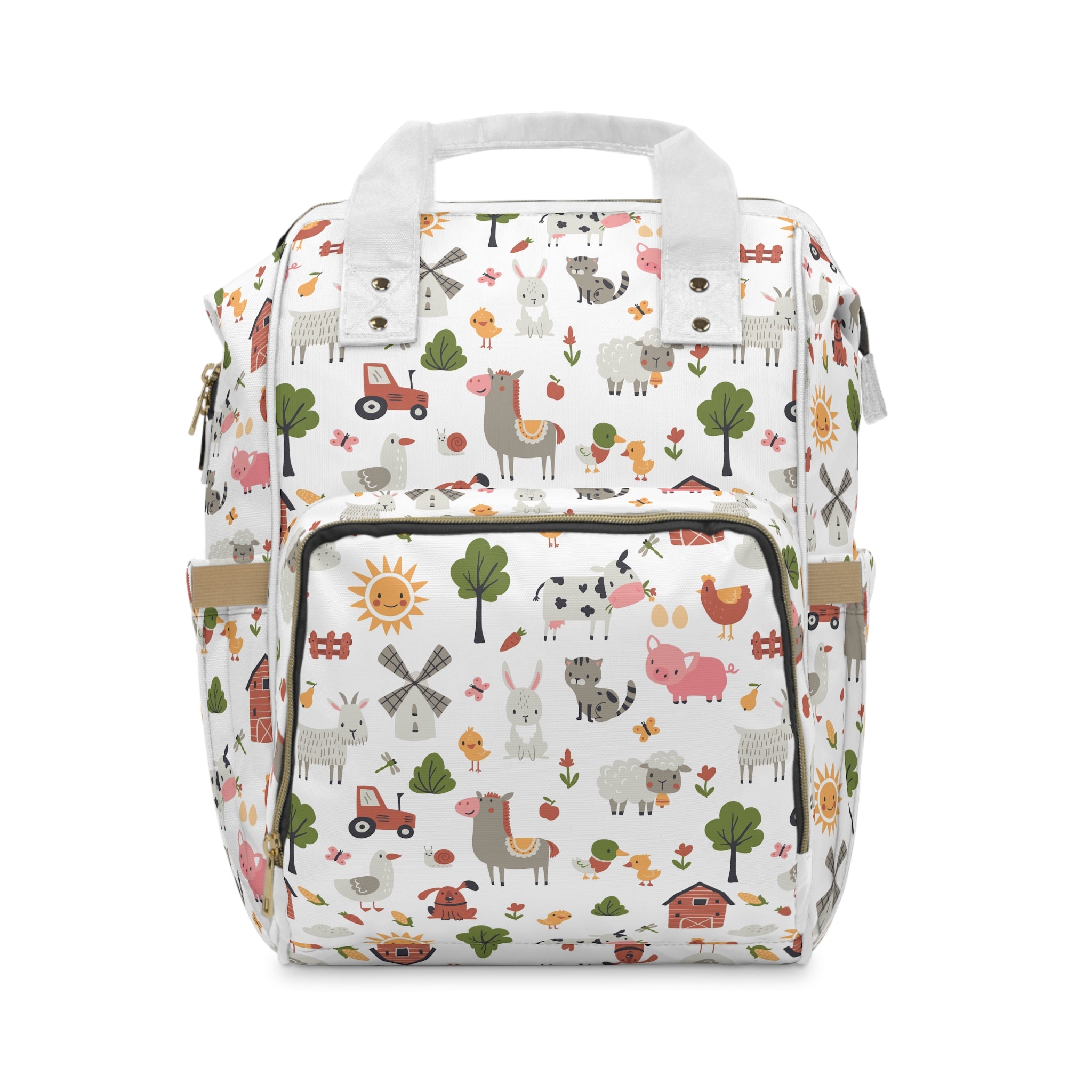 The Cute Animals Diaper Backpack is the perfect blend of functionality and charm, designed specifically for modern parents on the go. This multifunctional diaper bag combines practicality with adorable aesthetics, making it an essential accessory for both moms and dads. Crafted with high-quality materials, the backpack features a stylish pattern of endearing animal illustrations, such as playful puppies, adorable kittens, and whimsical woodland creatures. These delightful designs not only appeal to the chil